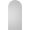 Ekena Millwork Round Top Surface Mount PVC Gable Vent w/ 2"W x 2"P Brickmould Sill Frame, 12"W x 26"H GVPRT12X2603SN - alternate 5